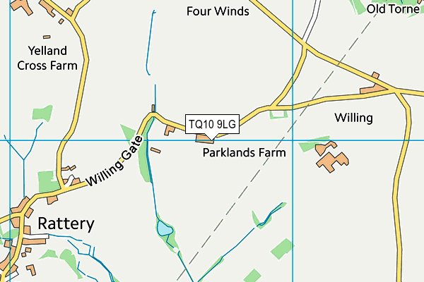 TQ10 9LG map - OS VectorMap District (Ordnance Survey)