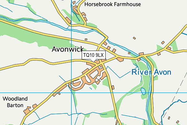 TQ10 9LX map - OS VectorMap District (Ordnance Survey)