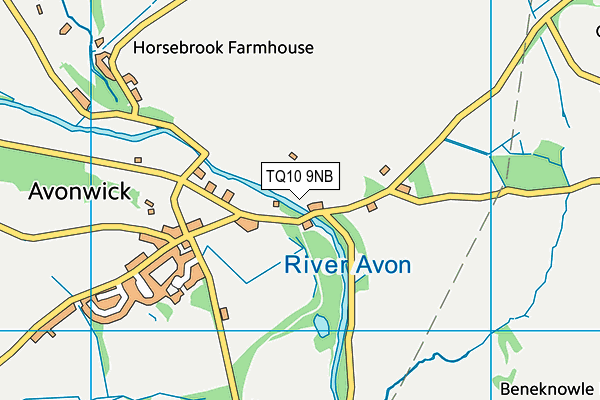 TQ10 9NB map - OS VectorMap District (Ordnance Survey)