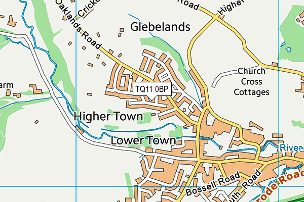 TQ11 0BP map - OS VectorMap District (Ordnance Survey)