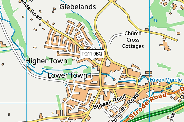 TQ11 0BQ map - OS VectorMap District (Ordnance Survey)
