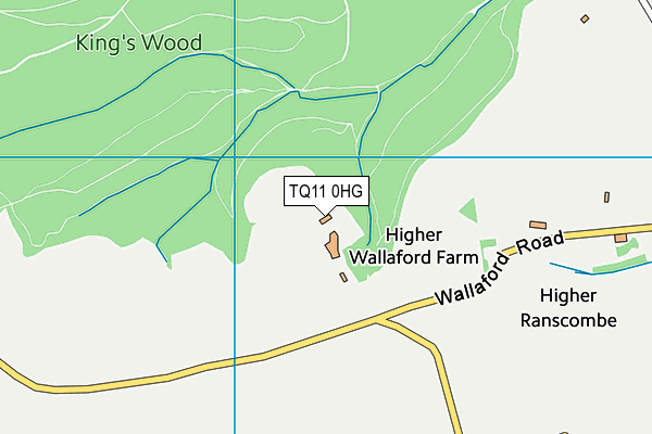 TQ11 0HG map - OS VectorMap District (Ordnance Survey)