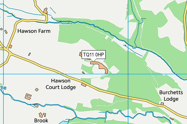 TQ11 0HP map - OS VectorMap District (Ordnance Survey)