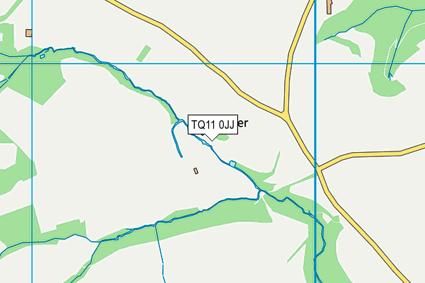 TQ11 0JJ map - OS VectorMap District (Ordnance Survey)
