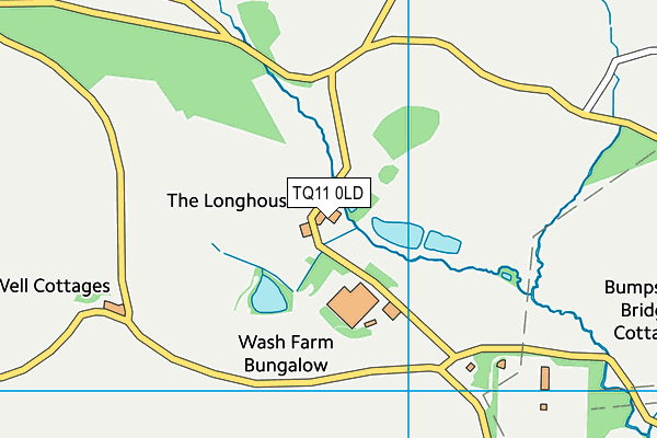 TQ11 0LD map - OS VectorMap District (Ordnance Survey)