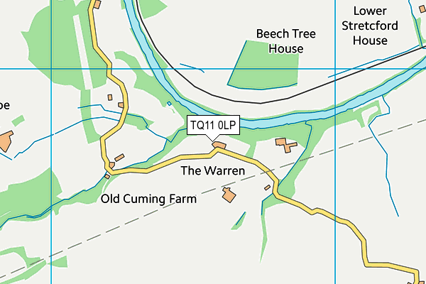 TQ11 0LP map - OS VectorMap District (Ordnance Survey)