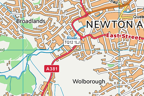 The Gym Group (Newton Abbot) map (TQ12 1LJ) - OS VectorMap District (Ordnance Survey)