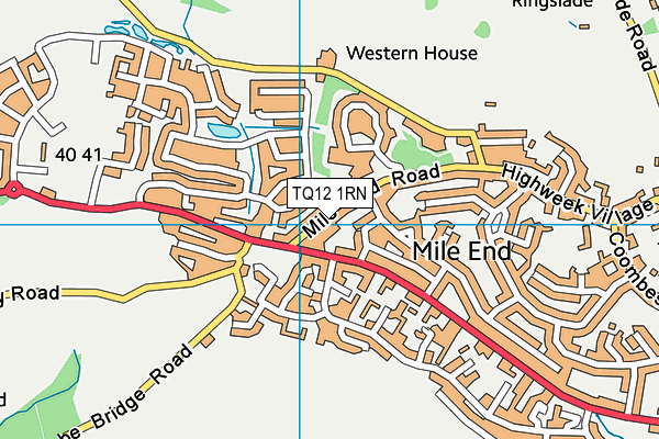 TQ12 1RN map - OS VectorMap District (Ordnance Survey)