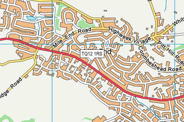 TQ12 1RS map - OS VectorMap District (Ordnance Survey)