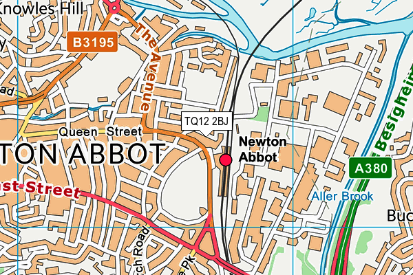 TQ12 2BJ map - OS VectorMap District (Ordnance Survey)