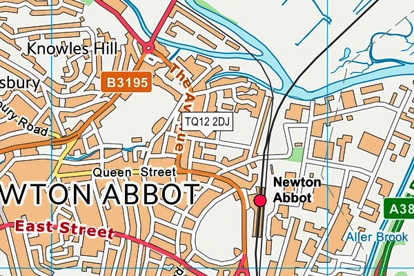Osborne Park map (TQ12 2DJ) - OS VectorMap District (Ordnance Survey)