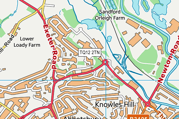 TQ12 2TN map - OS VectorMap District (Ordnance Survey)