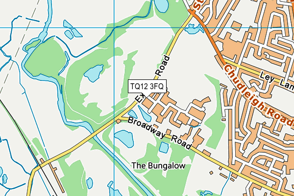 TQ12 3FQ map - OS VectorMap District (Ordnance Survey)