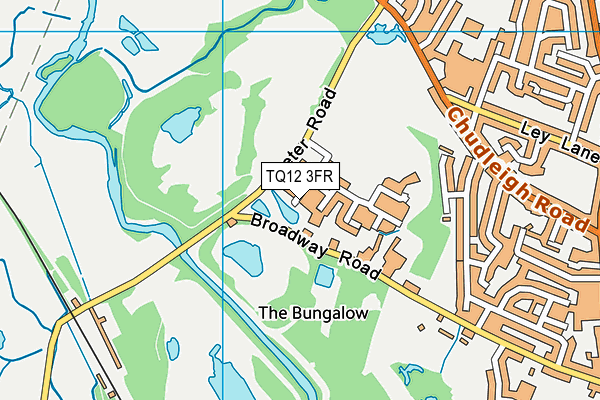 TQ12 3FR map - OS VectorMap District (Ordnance Survey)