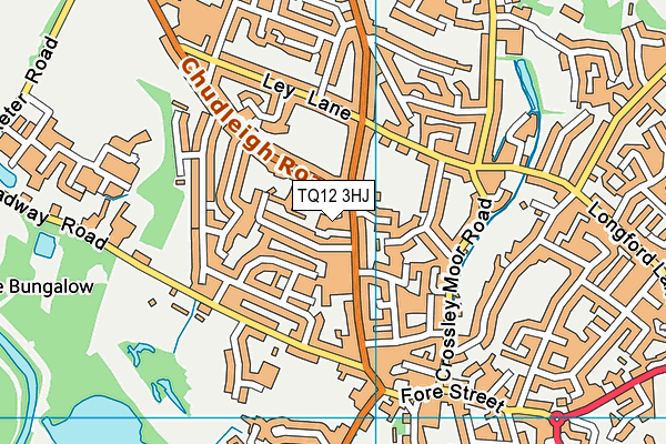 TQ12 3HJ map - OS VectorMap District (Ordnance Survey)