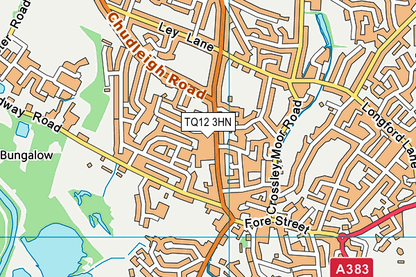 TQ12 3HN map - OS VectorMap District (Ordnance Survey)