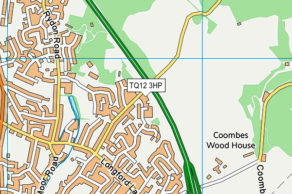 TQ12 3HP map - OS VectorMap District (Ordnance Survey)