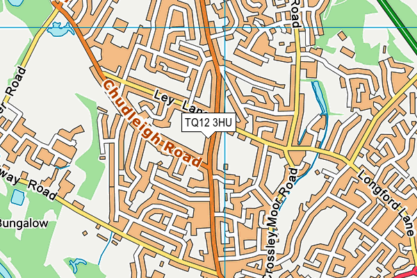 TQ12 3HU map - OS VectorMap District (Ordnance Survey)