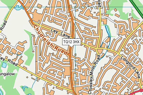 TQ12 3HX map - OS VectorMap District (Ordnance Survey)