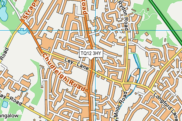 TQ12 3HY map - OS VectorMap District (Ordnance Survey)