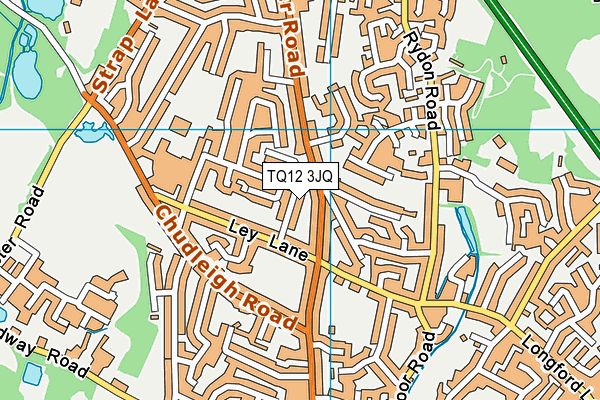 TQ12 3JQ map - OS VectorMap District (Ordnance Survey)