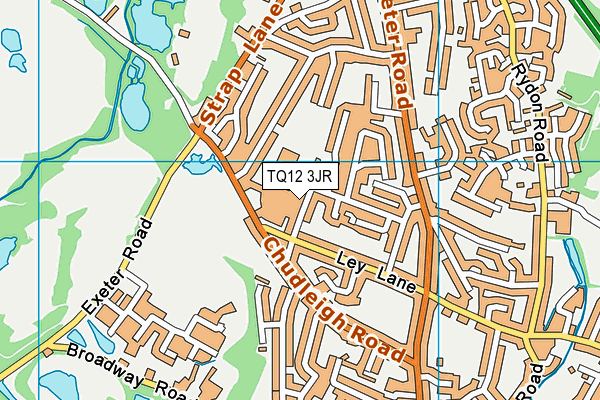 TQ12 3JR map - OS VectorMap District (Ordnance Survey)