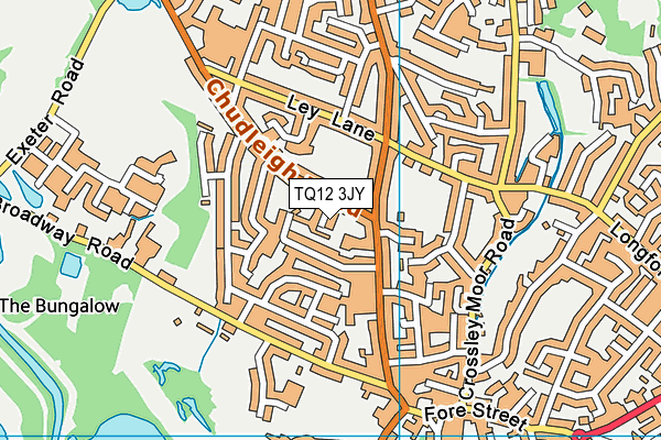 TQ12 3JY map - OS VectorMap District (Ordnance Survey)