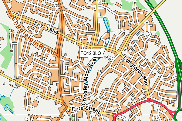 TQ12 3LQ map - OS VectorMap District (Ordnance Survey)