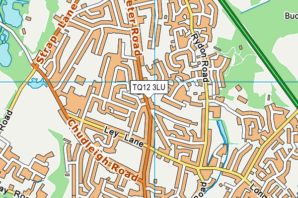 TQ12 3LU map - OS VectorMap District (Ordnance Survey)