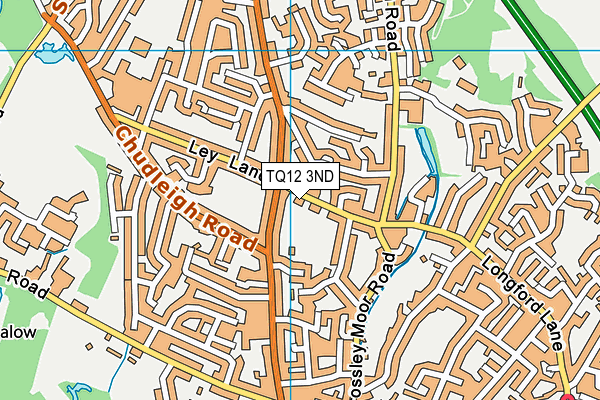 TQ12 3ND map - OS VectorMap District (Ordnance Survey)