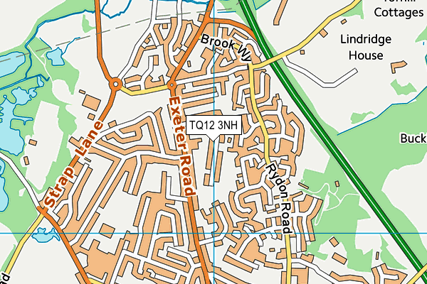 TQ12 3NH map - OS VectorMap District (Ordnance Survey)