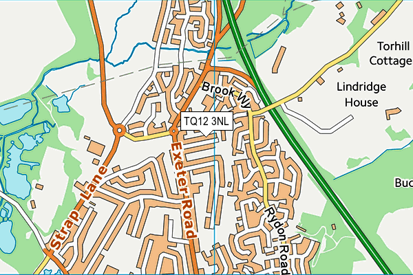 TQ12 3NL map - OS VectorMap District (Ordnance Survey)