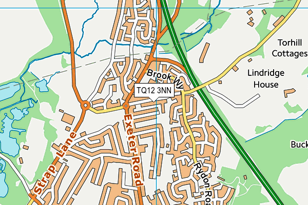 TQ12 3NN map - OS VectorMap District (Ordnance Survey)