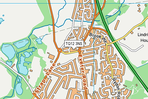 TQ12 3NS map - OS VectorMap District (Ordnance Survey)