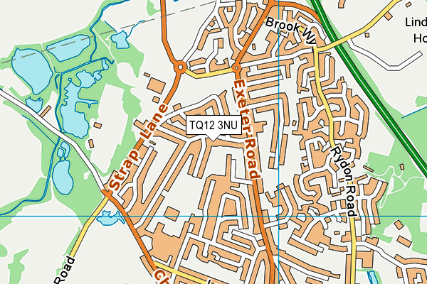 TQ12 3NU map - OS VectorMap District (Ordnance Survey)