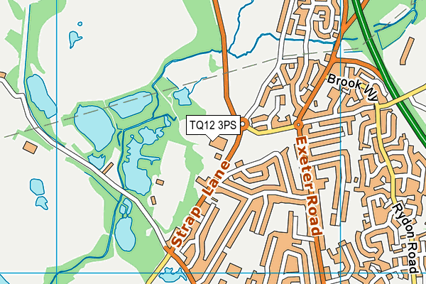 TQ12 3PS map - OS VectorMap District (Ordnance Survey)
