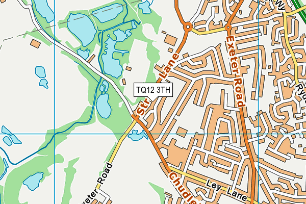 TQ12 3TH map - OS VectorMap District (Ordnance Survey)