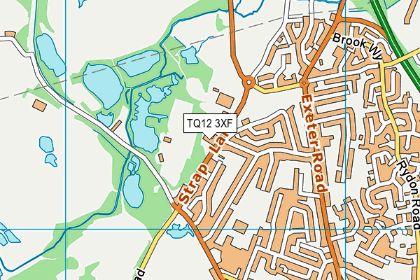 TQ12 3XF map - OS VectorMap District (Ordnance Survey)