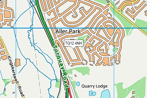 TQ12 4NH map - OS VectorMap District (Ordnance Survey)