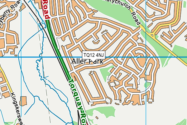 TQ12 4NJ map - OS VectorMap District (Ordnance Survey)