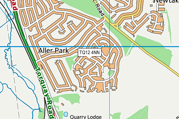 TQ12 4NN map - OS VectorMap District (Ordnance Survey)