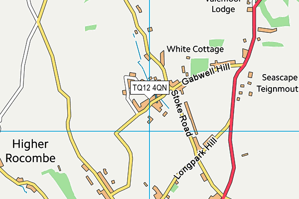 TQ12 4QN map - OS VectorMap District (Ordnance Survey)