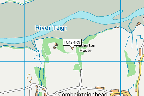 TQ12 4RN map - OS VectorMap District (Ordnance Survey)