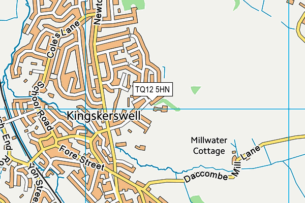 Kingskerswell C Of E Primary School map (TQ12 5HN) - OS VectorMap District (Ordnance Survey)