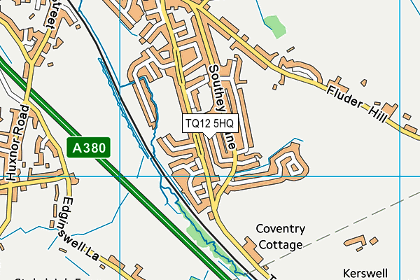 TQ12 5HQ map - OS VectorMap District (Ordnance Survey)