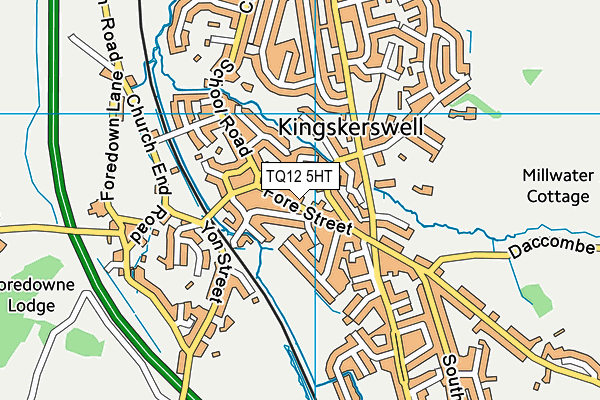 Map of KINGSKERSWELL DENTAL CENTRE LTD at district scale