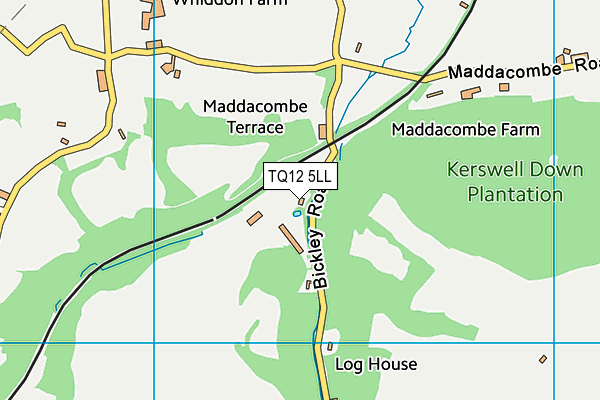 TQ12 5LL map - OS VectorMap District (Ordnance Survey)