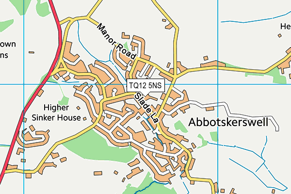 Abbotskerswell Primary School map (TQ12 5NS) - OS VectorMap District (Ordnance Survey)