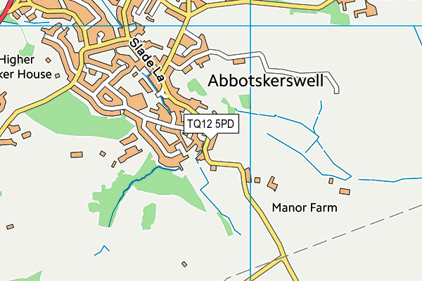 Abbotskerswell Recreation Ground map (TQ12 5PD) - OS VectorMap District (Ordnance Survey)