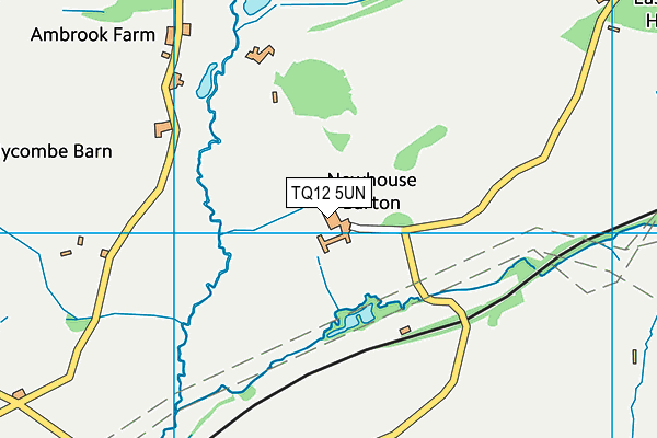 TQ12 5UN map - OS VectorMap District (Ordnance Survey)
